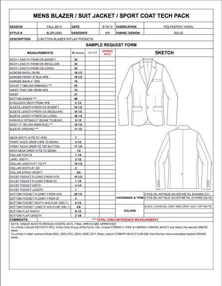 tech pack template 1 of 15 tech pack template 1 of 15